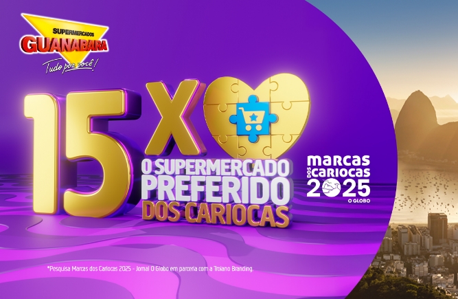 15x O Supermercado Preferido dos Cariocas, Marcas dos Cariocas 2025, O Globo