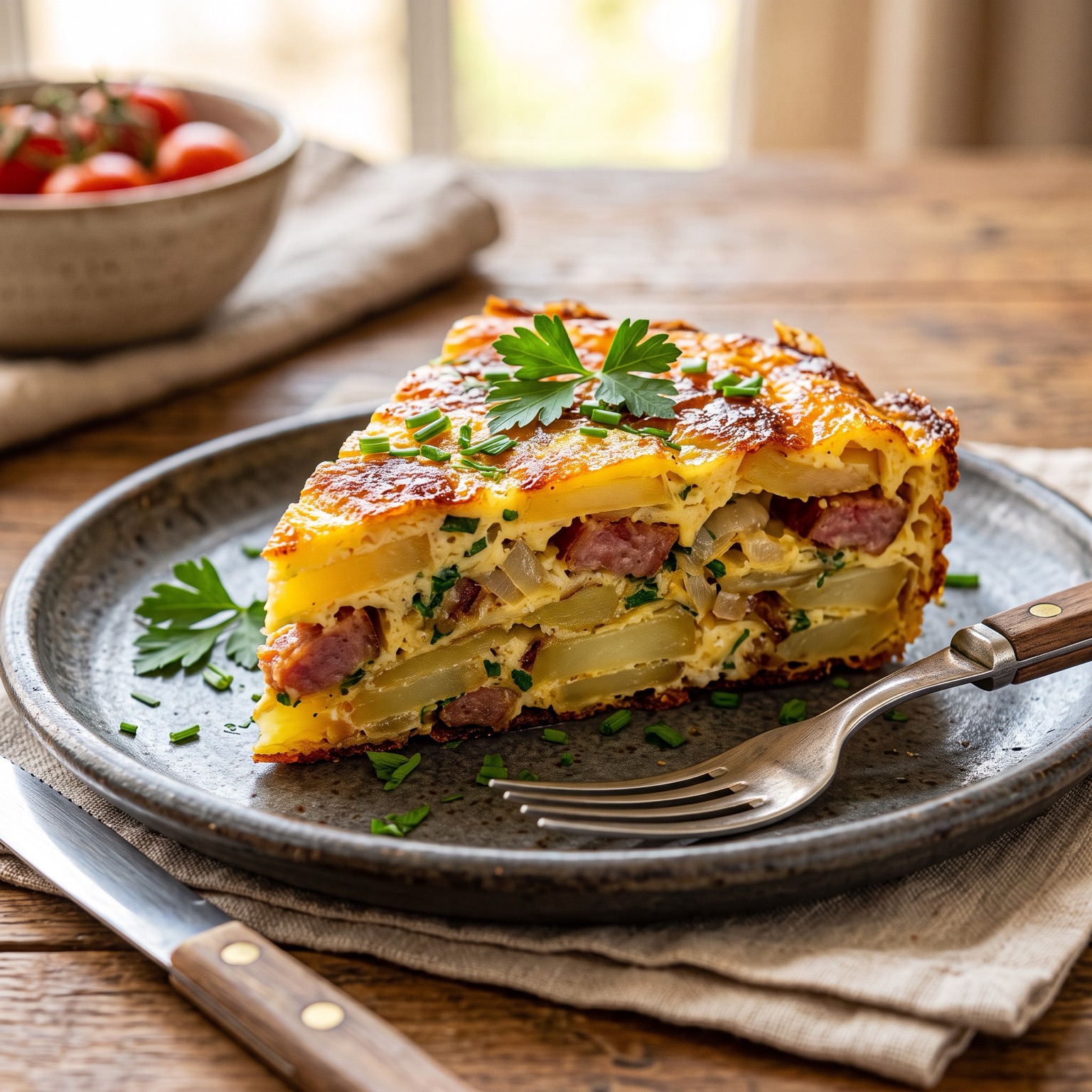 Fritada de Batata com Calabresa
