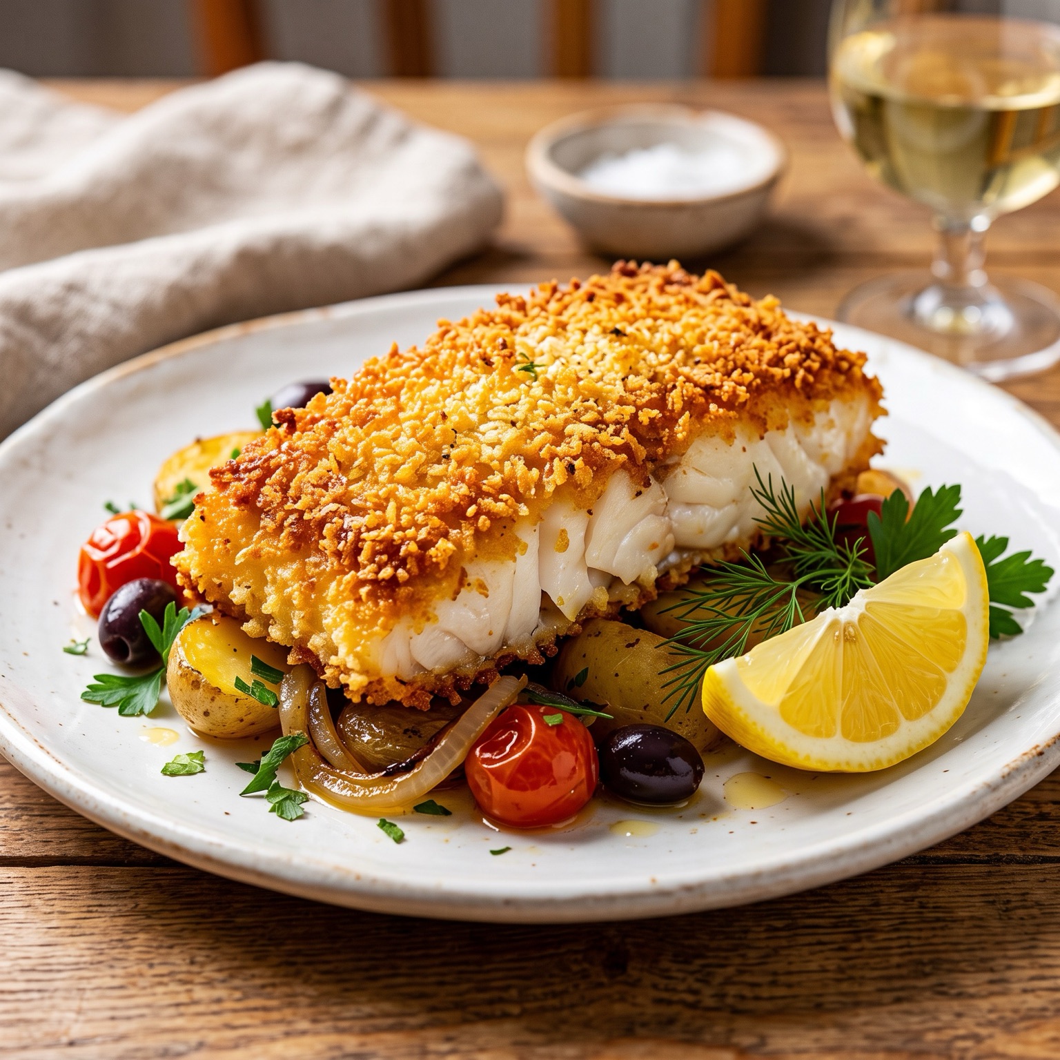 Bacalhau Empanado de Forno